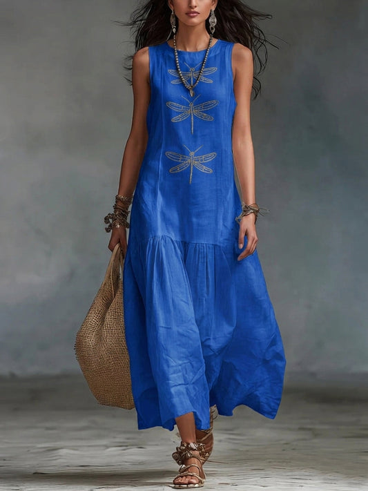 FLORINDA | Sleeveless Bohemian Sundress