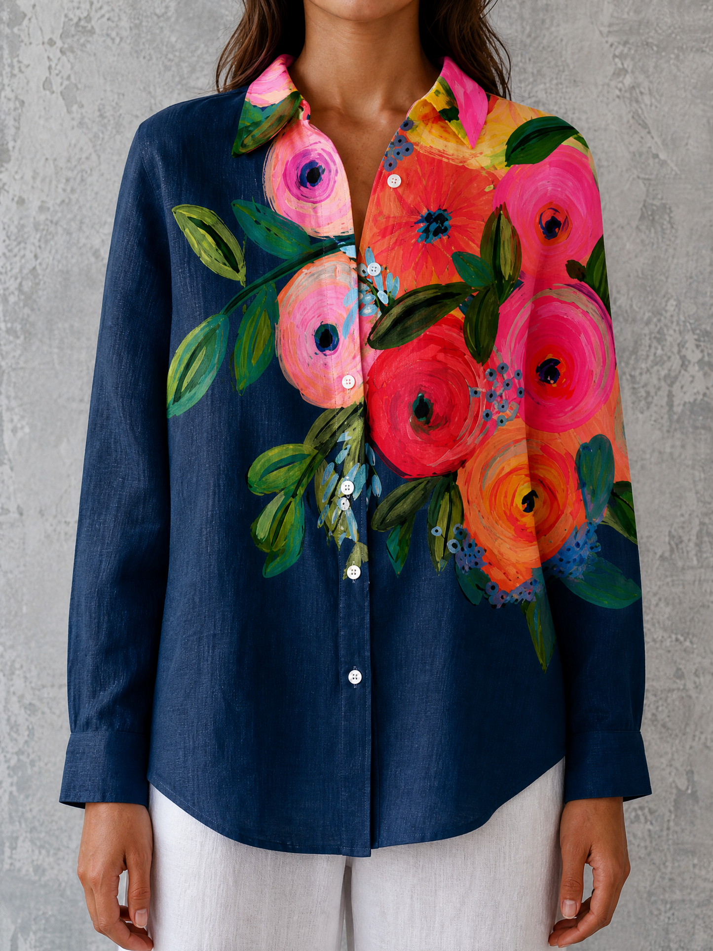 CATERINA | Vibrant Expressive Generous Blouse