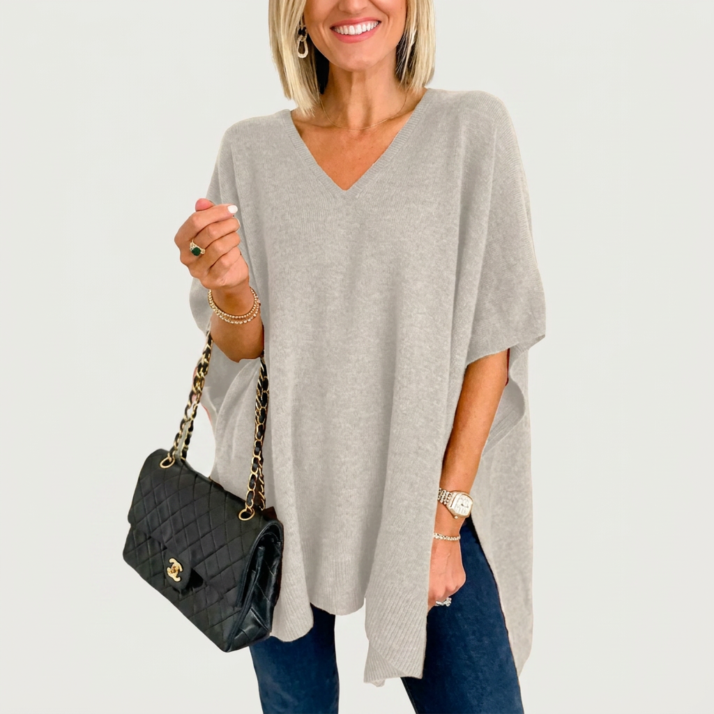 PAOLA | SOFT KNIT OPULENT PONCHO