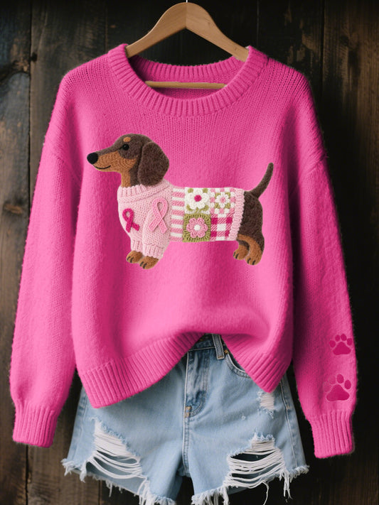 ROSSELLA | Dachshund Motif Knit Jumper