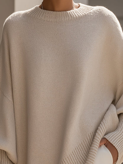 ESTELLA | Asymmetric Cozy Knit Sweater