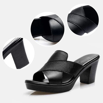ADARA | SUPPLE LEATHER REFINED SANDALS