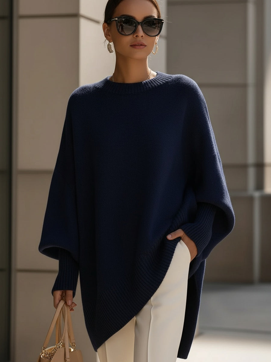 ESTELLA | Asymmetric Cozy Knit Sweater