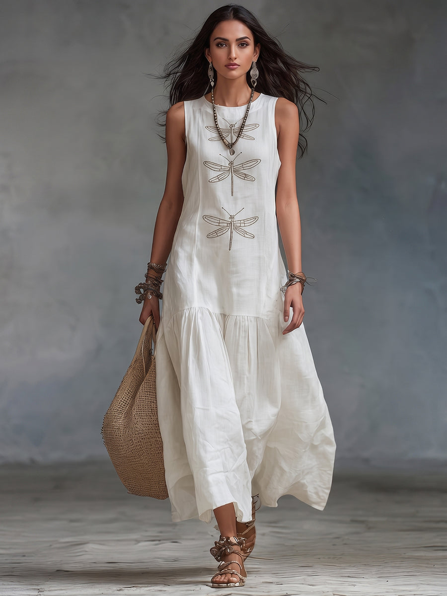 FLORINDA | Sleeveless Bohemian Sundress
