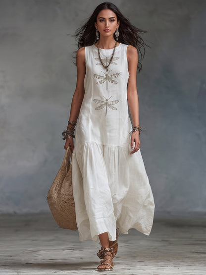 FLORINDA | Sleeveless Bohemian Sundress