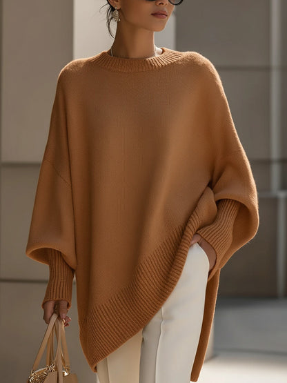 ESTELLA | Asymmetric Cozy Knit Sweater