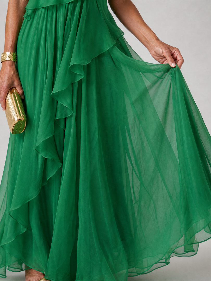 BEATRICE | Dramatic Flourished Voluminous Maxi Dress