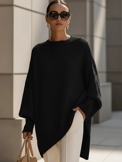 ESTELLA | Asymmetric Cozy Knit Sweater