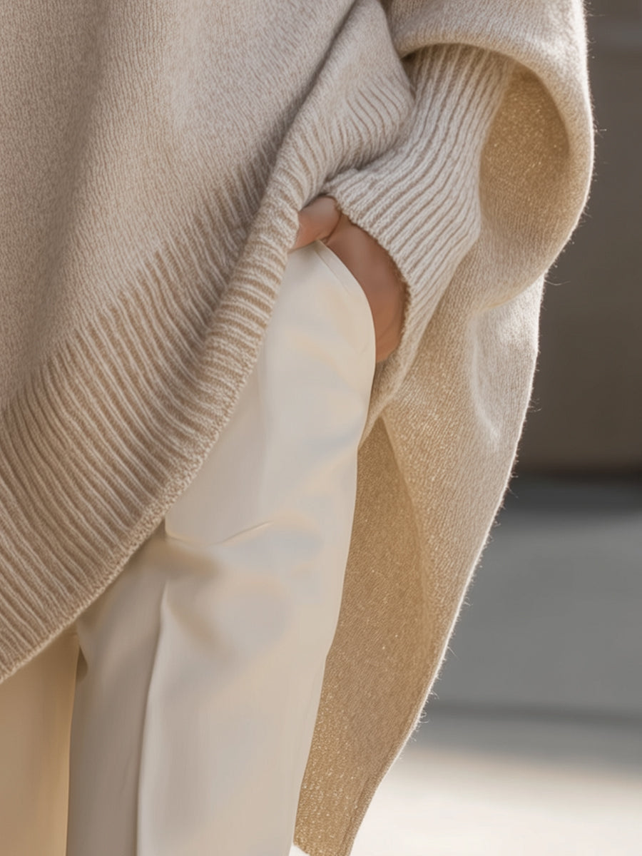 ESTELLA | Asymmetric Cozy Knit Sweater
