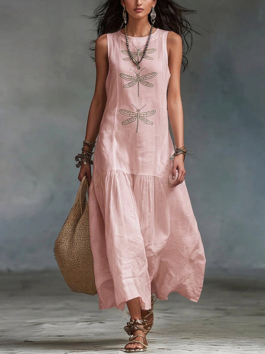 FLORINDA | Sleeveless Bohemian Sundress