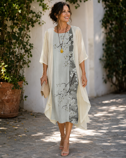 ANTONELLA | Jacquard Gilded Veiled Dress