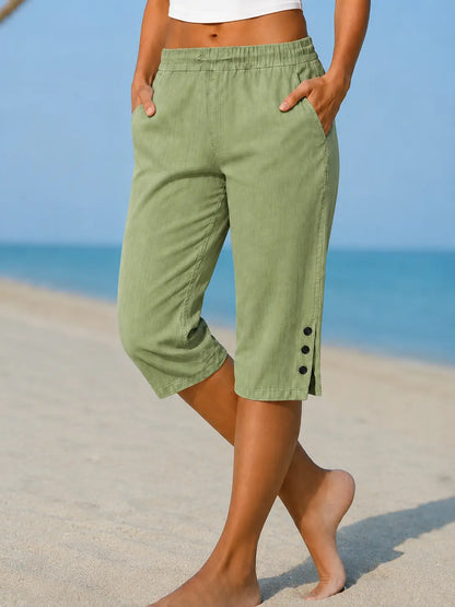IOLANDA | Easygoing Carefree Capri Pants