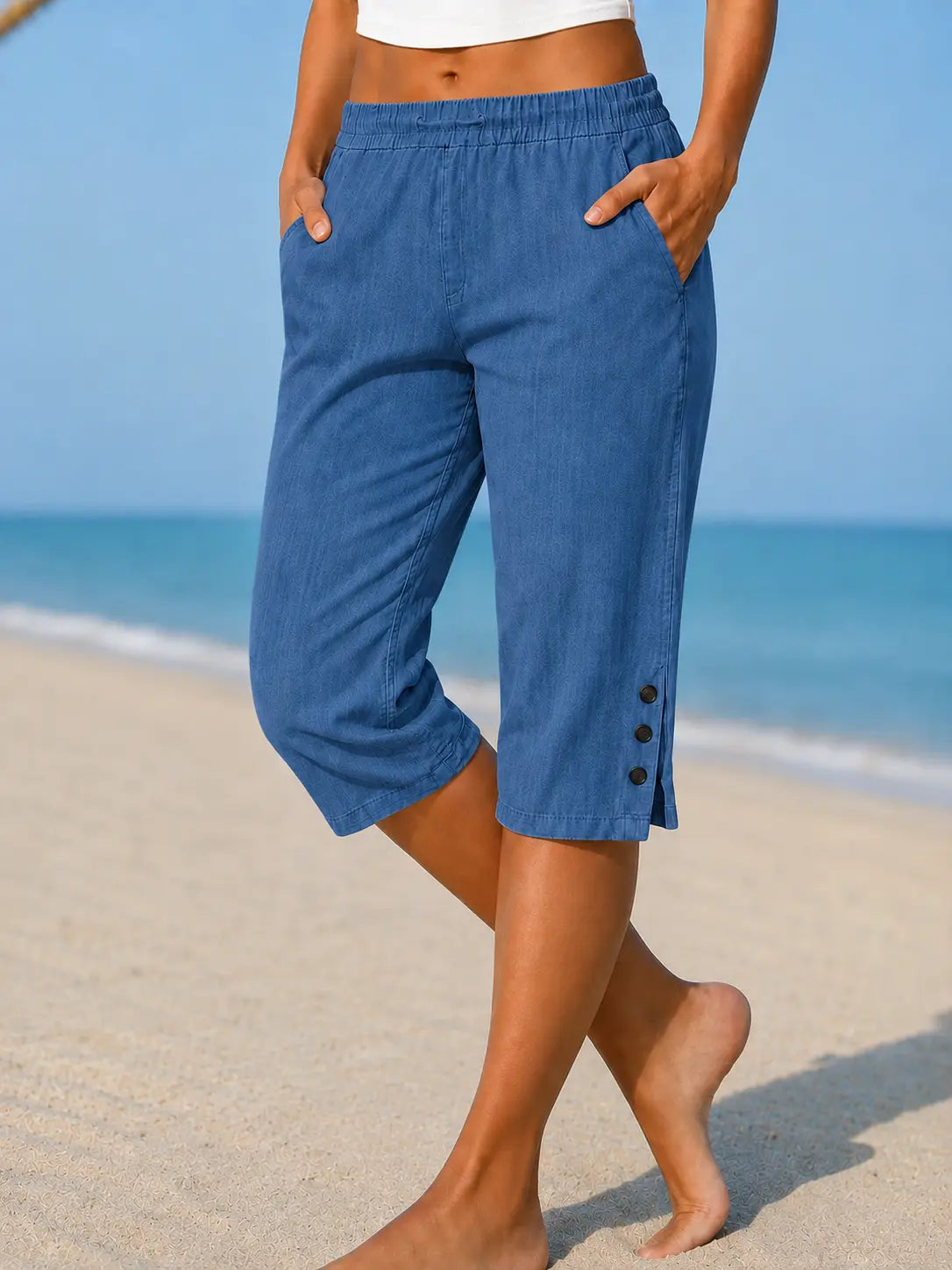 IOLANDA | Easygoing Carefree Capri Pants