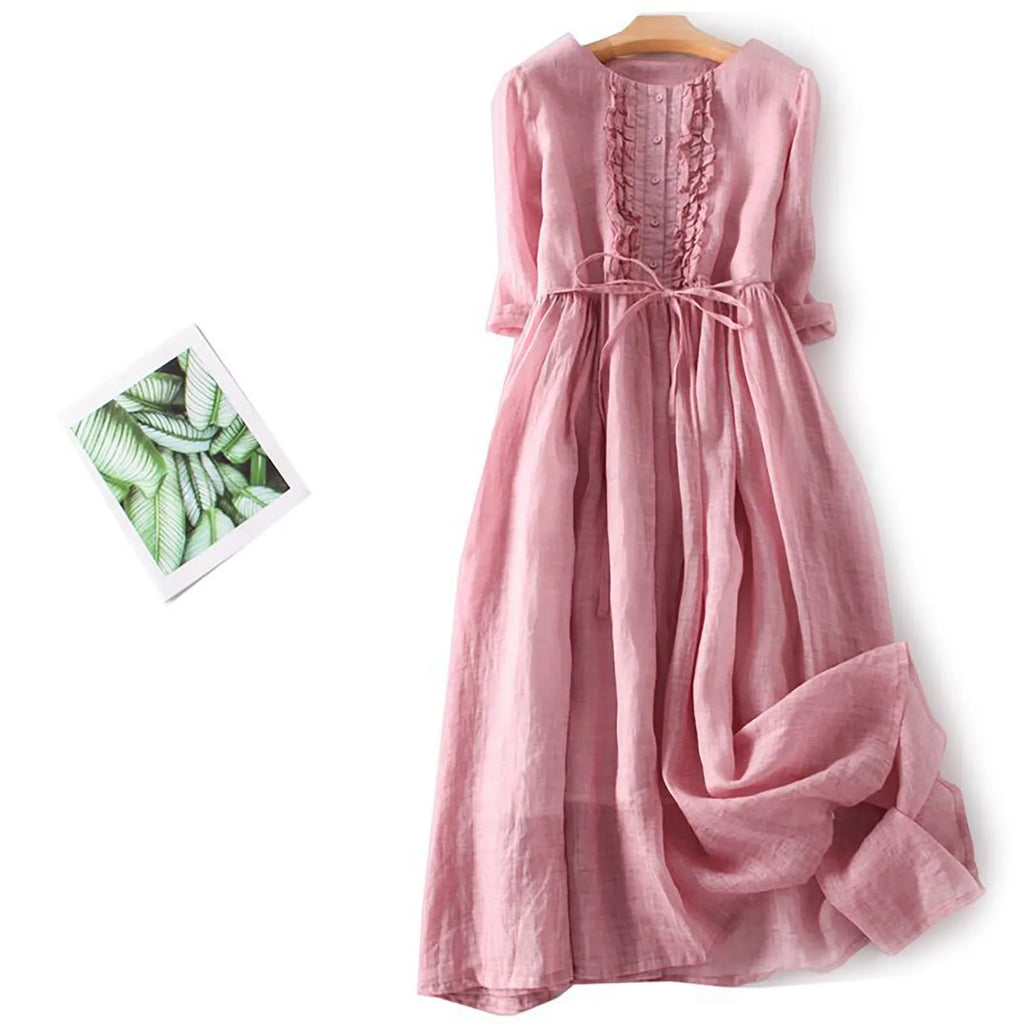 Relaxed Flowing Everyday Midi Dress