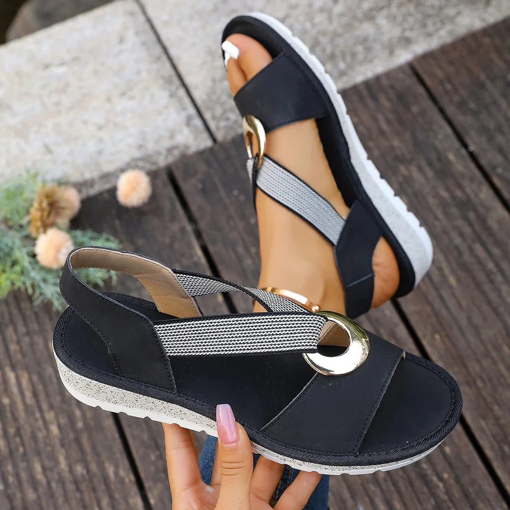 Trend Women Wedges Sandals Lightweight Gladiator Shoes Woman Summer Platform Shoes Women Comfort Casual Med High Heels Sandals