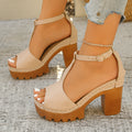 Sculpted Platform Heel