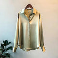Draped Satin Loose Fit Elegant Top