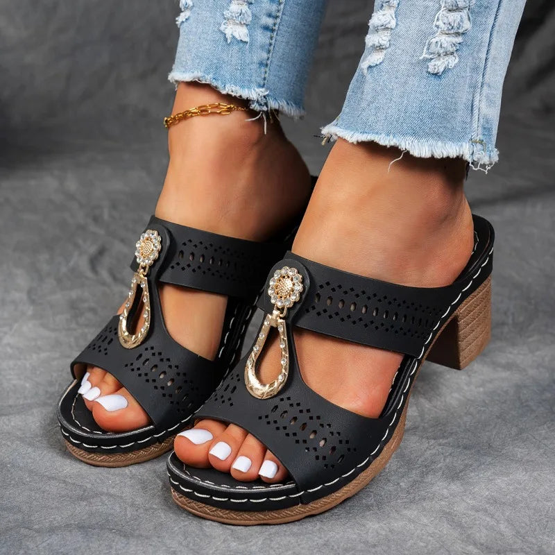 ISABELLA | CONTOURED TEXTURED MAJESTIC SANDALS