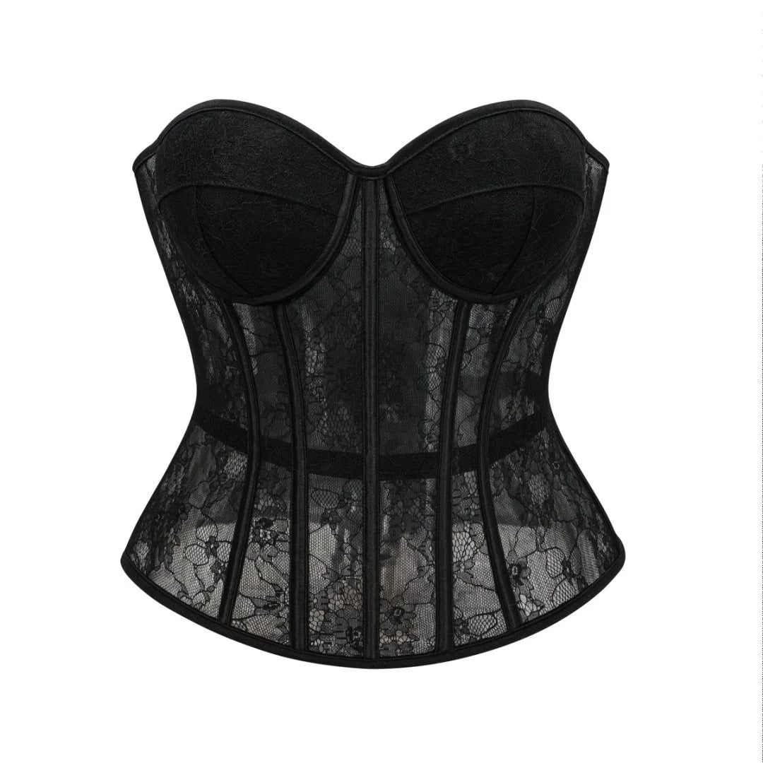 Sheer Lace Line Sculpting Corset