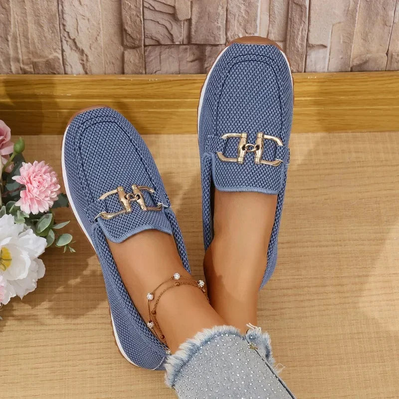 Women Casual Shoes Fashion Breathable Walking Mesh Flat Shoes Sneakers Women 2025 Gym Vulcanized Shoes White Female Footwear