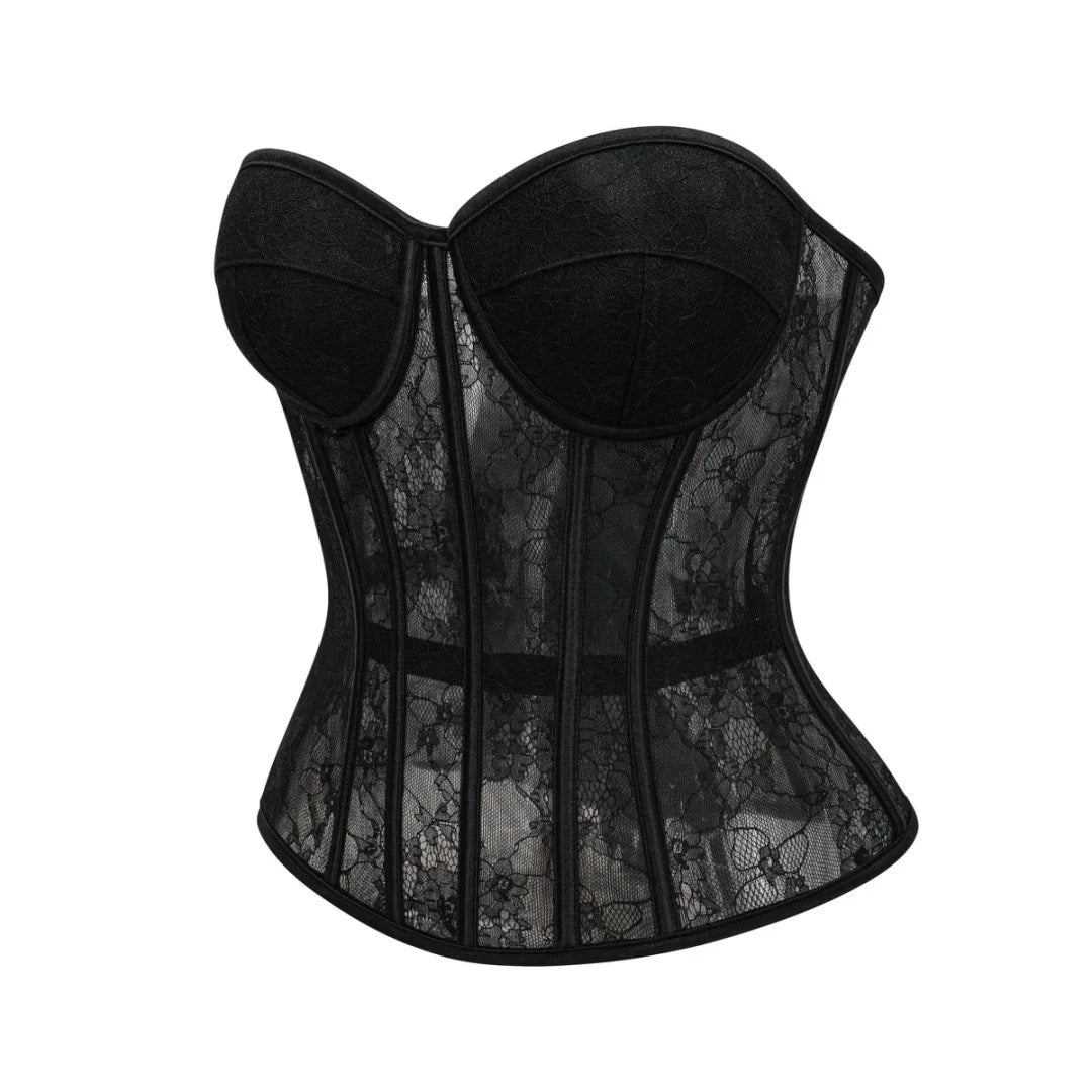 Sheer Lace Line Sculpting Corset