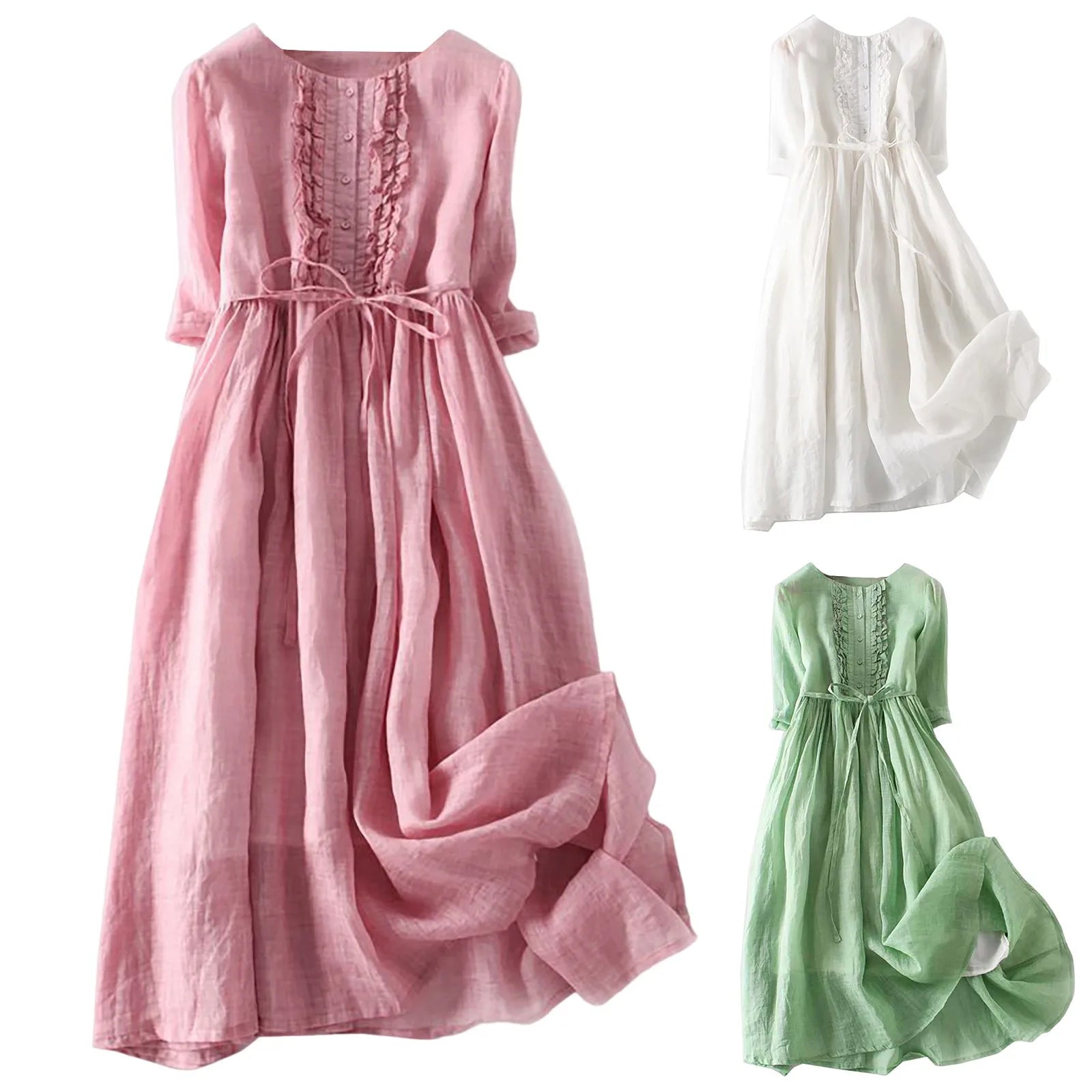 Relaxed Flowing Everyday Midi Dress