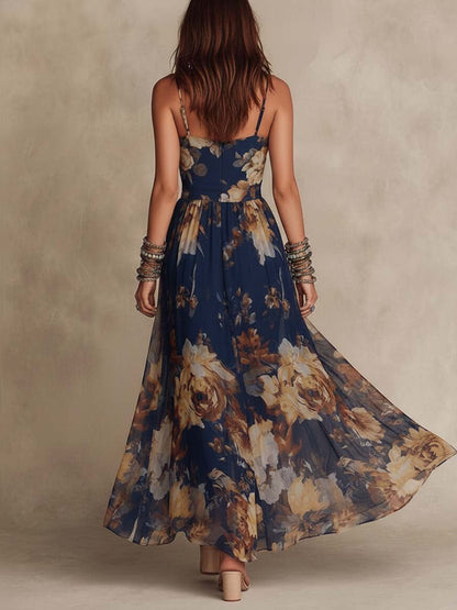 ELODIE | Painterly Chiffon Midi