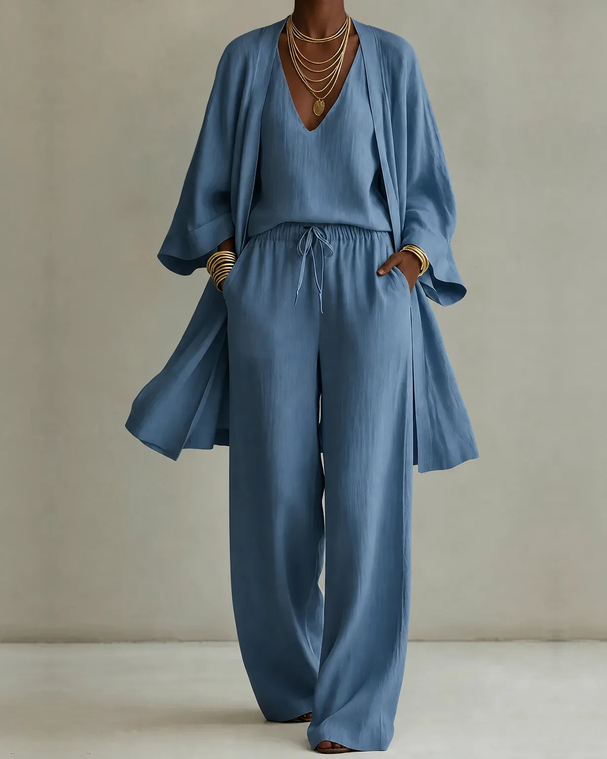 NATALIA | Vest Coordinated 3 Piece Set