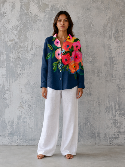 CATERINA | Vibrant Expressive Generous Blouse
