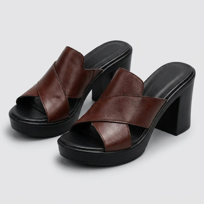 ADARA | SUPPLE LEATHER REFINED SANDALS