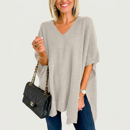 PAOLA | SOFT KNIT OPULENT PONCHO