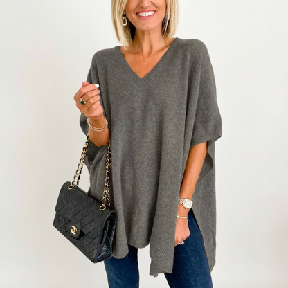 PAOLA | SOFT KNIT OPULENT PONCHO