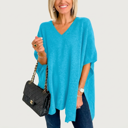 PAOLA | SOFT KNIT OPULENT PONCHO