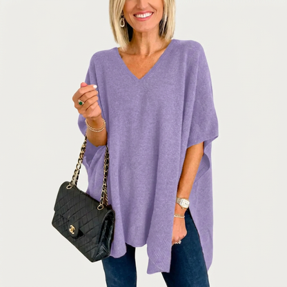 PAOLA | SOFT KNIT OPULENT PONCHO