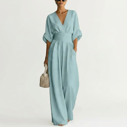 CELESTINE | Draped Sculpted Jumpsuit