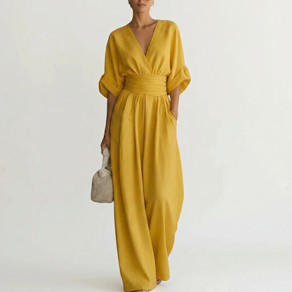 CELESTINE | Draped Sculpted Jumpsuit