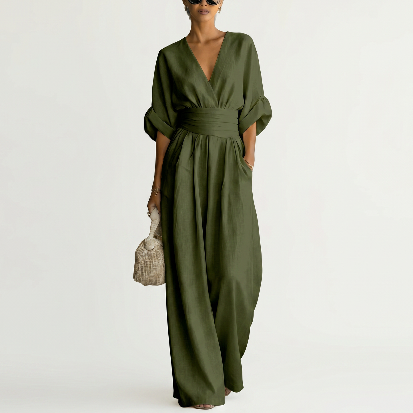 CELESTINE | Draped Sculpted Jumpsuit