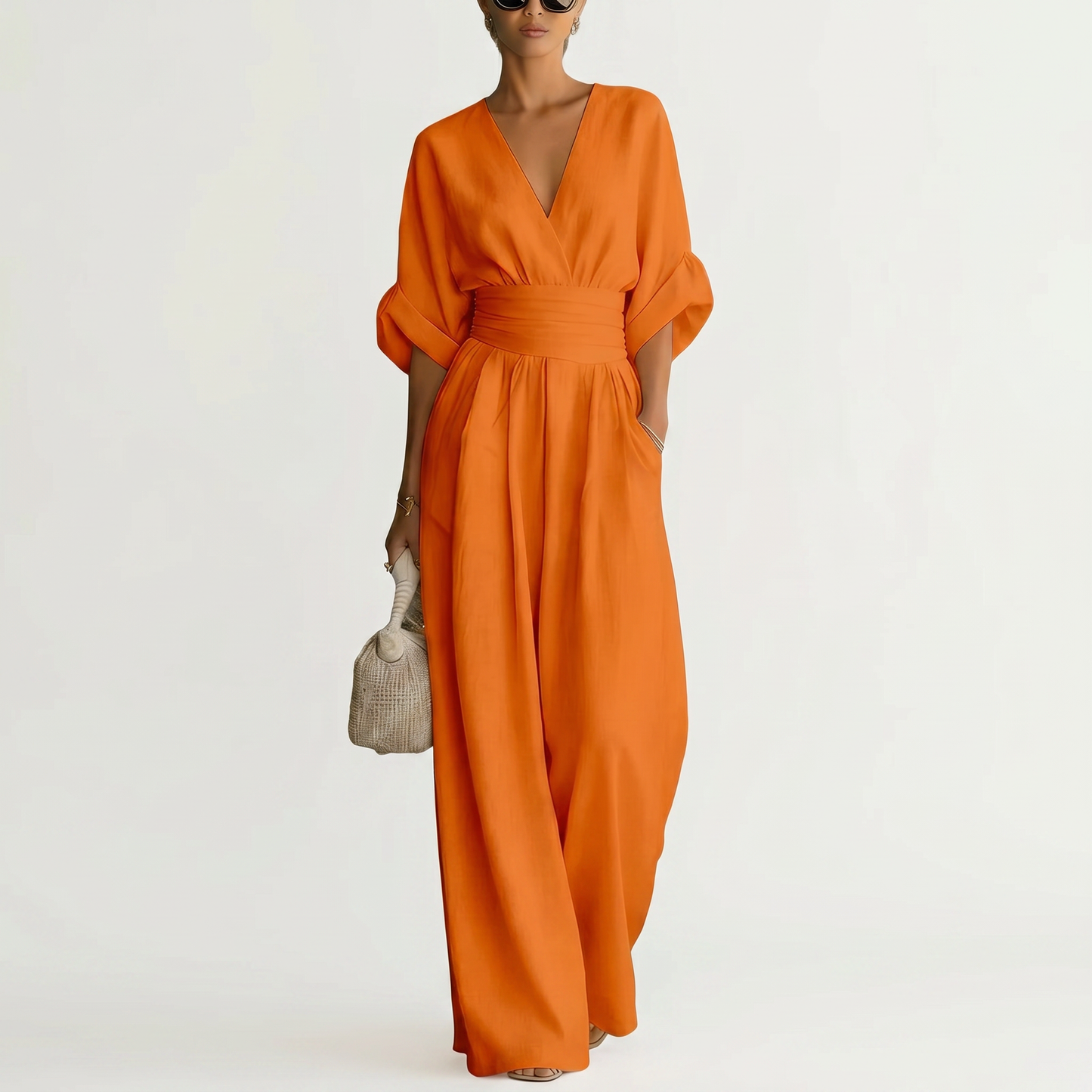 CELESTINE | Draped Sculpted Jumpsuit