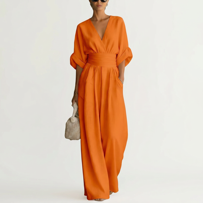 CELESTINE | Draped Sculpted Jumpsuit