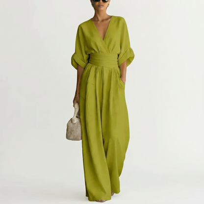 CELESTINE | Draped Sculpted Jumpsuit