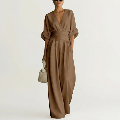 CELESTINE | Draped Sculpted Jumpsuit