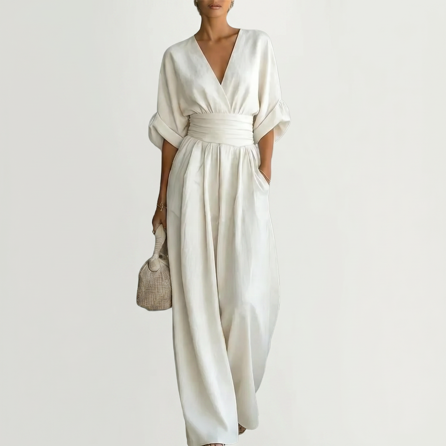 CELESTINE | Draped Sculpted Jumpsuit