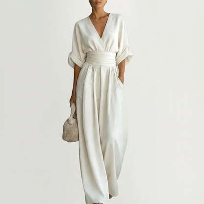 CELESTINE | Draped Sculpted Jumpsuit