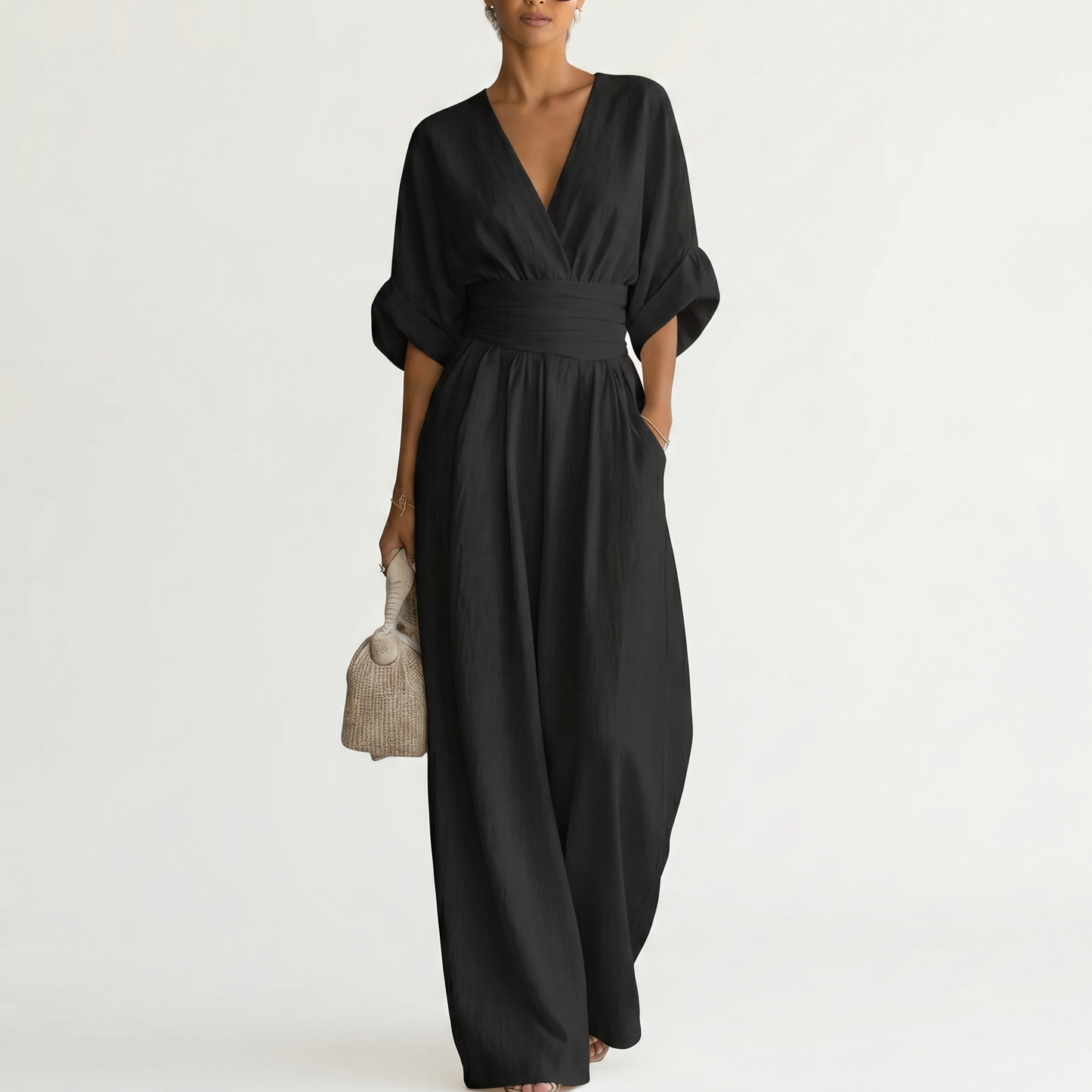 CELESTINE | Draped Sculpted Jumpsuit