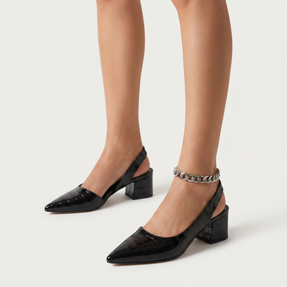 ELISABETTA | HEEL LEATHER LUXE PUMPS