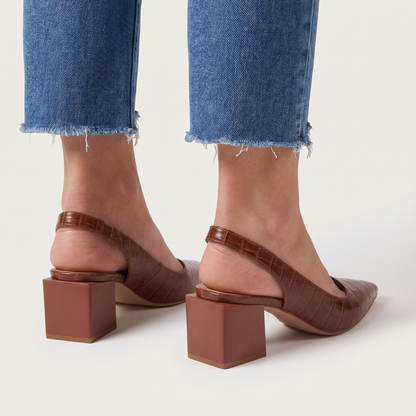 ELISABETTA | HEEL LEATHER LUXE PUMPS