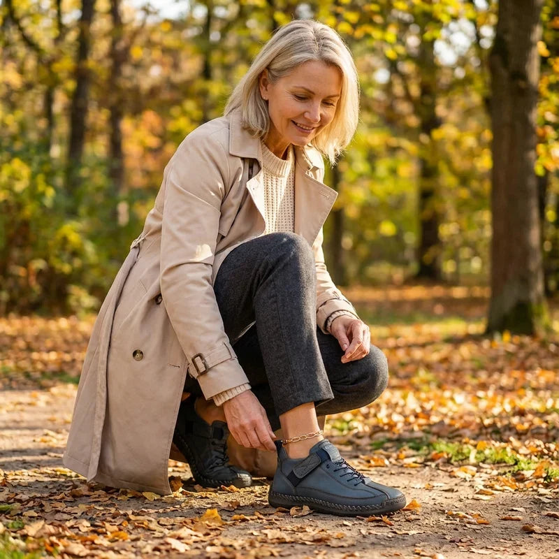 PLACIDIA | Wide-Fit Arch Support Sneakers