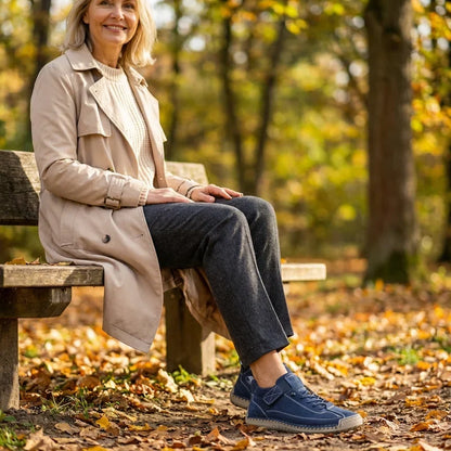 PLACIDIA | Wide-Fit Arch Support Sneakers