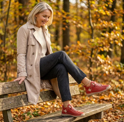 PLACIDIA | Wide-Fit Arch Support Sneakers