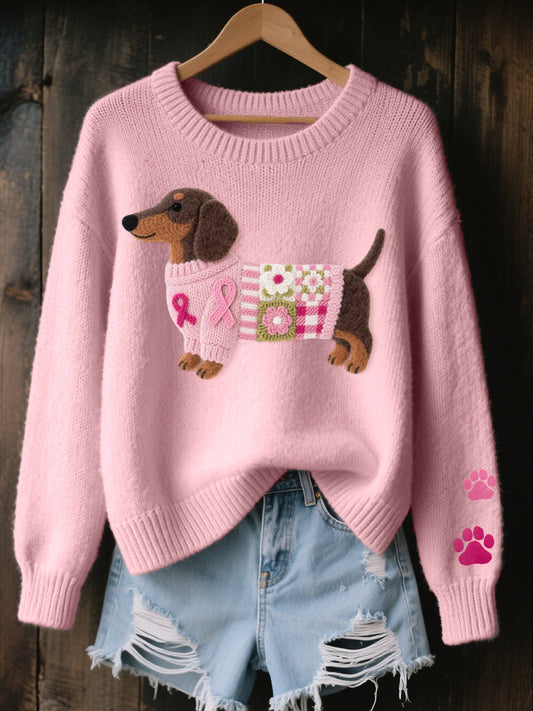 ROSSELLA | Dachshund Motif Knit Jumper